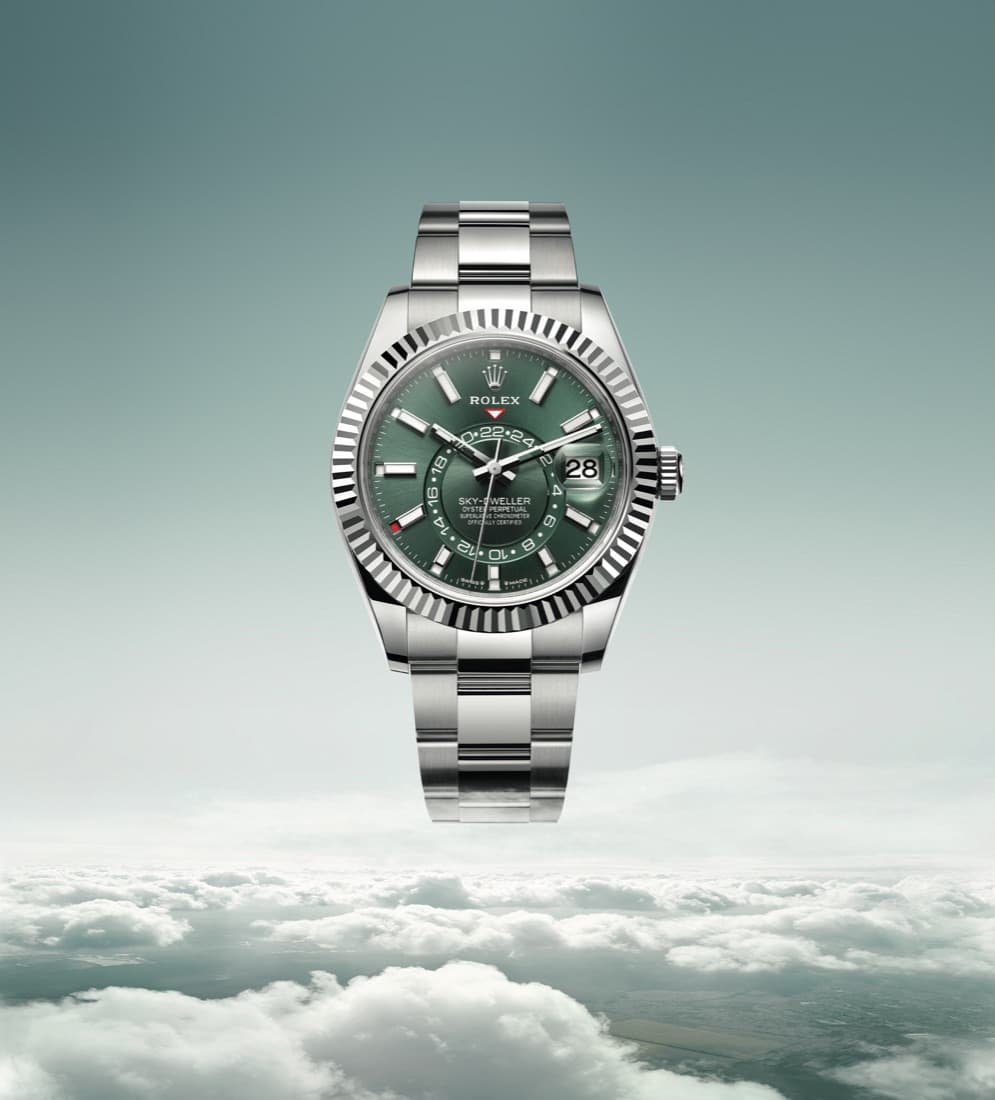 Rolex Sky-Dweller Oyster, Oystersteel and white gold