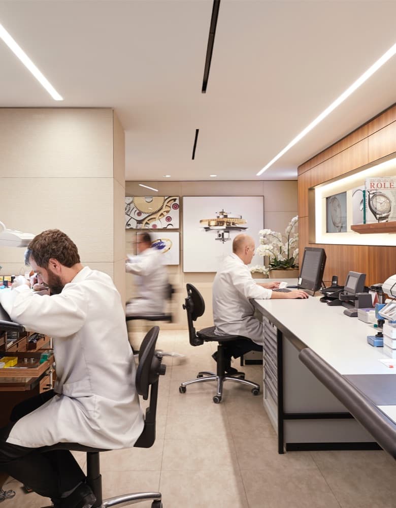 Rolex watchmaking workshop