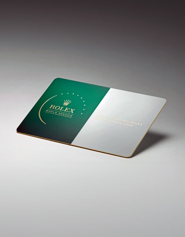 Rolex Service Card
