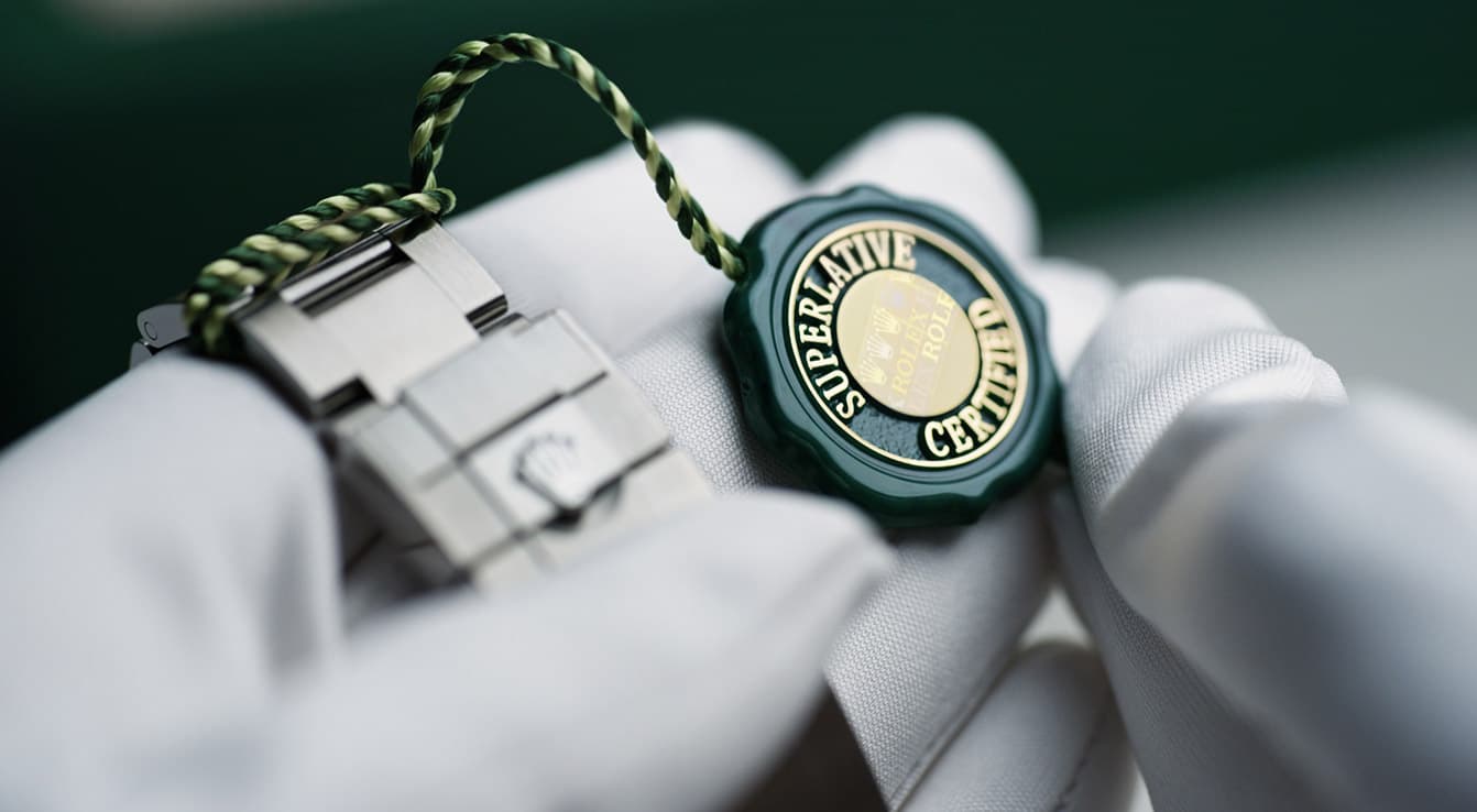 Rolex Superlative Certified Tag