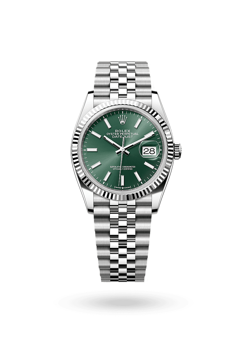 Rolex Datejust 36 - Oyster, 36 mm, Oystersteel and white gold