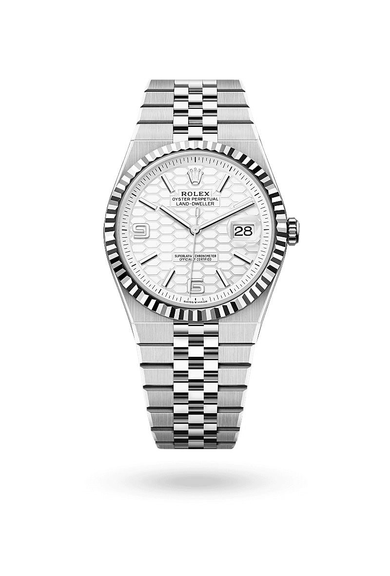 Rolex Land-Dweller 40 - Oyster, 40 mm, Oystersteel and white gold