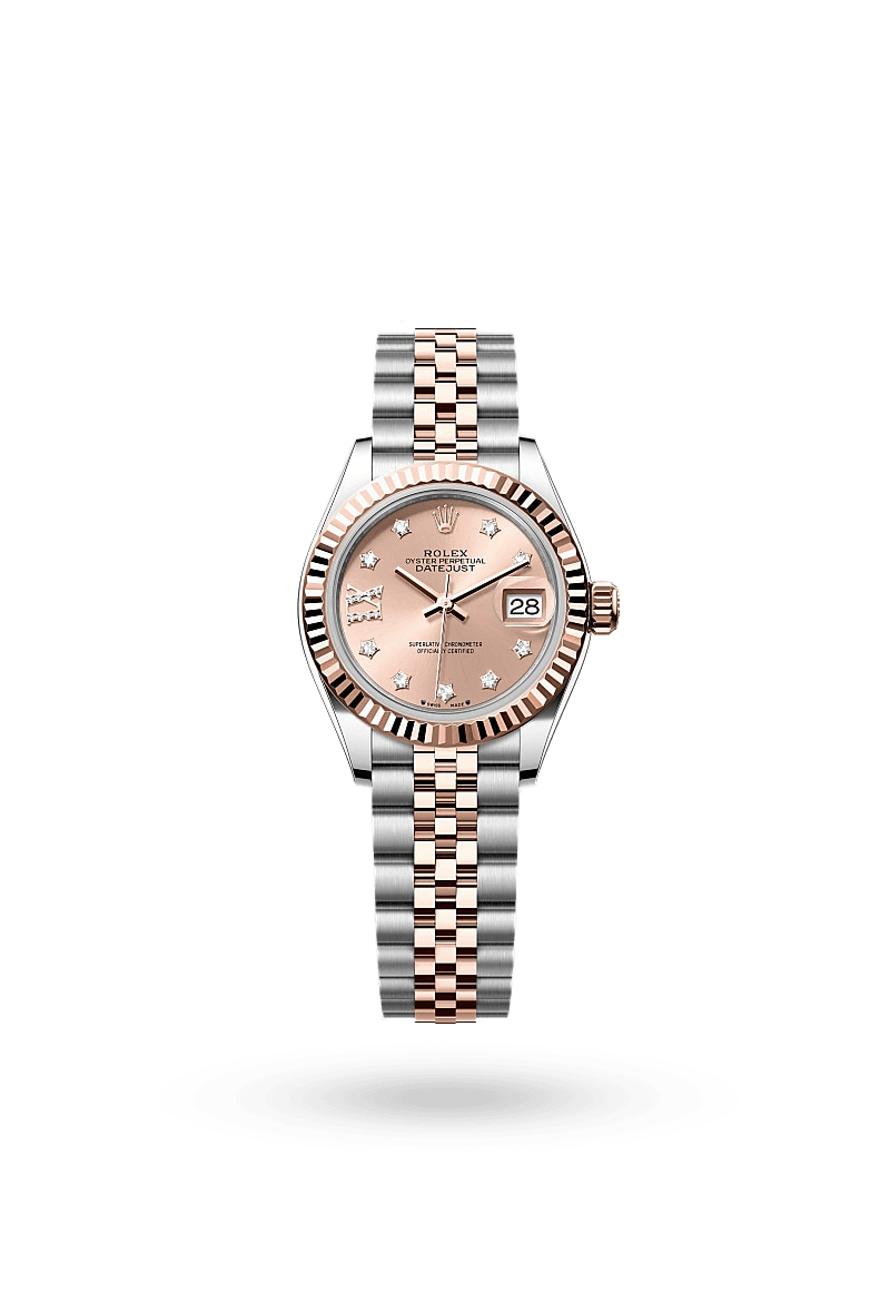 Rolex Lady-Datejust - Oyster, 28 mm, Oystersteel and Everose gold