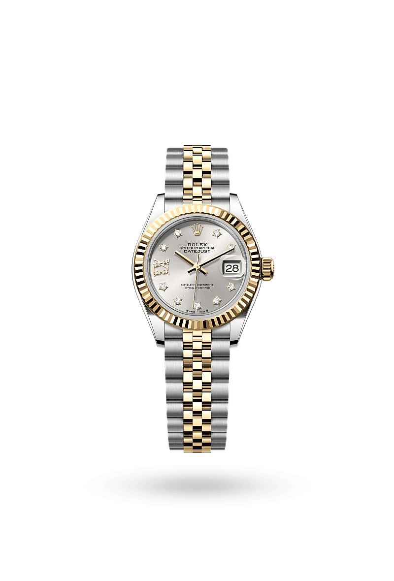 Rolex Lady-Datejust - Oyster, 28 mm, Oystersteel and yellow gold